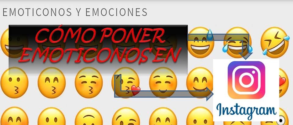 Cómo poner emoticonos en Instagram
